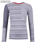 "185 ROCK'N'WOOL LONG SLEEVE W" - "grey blend"