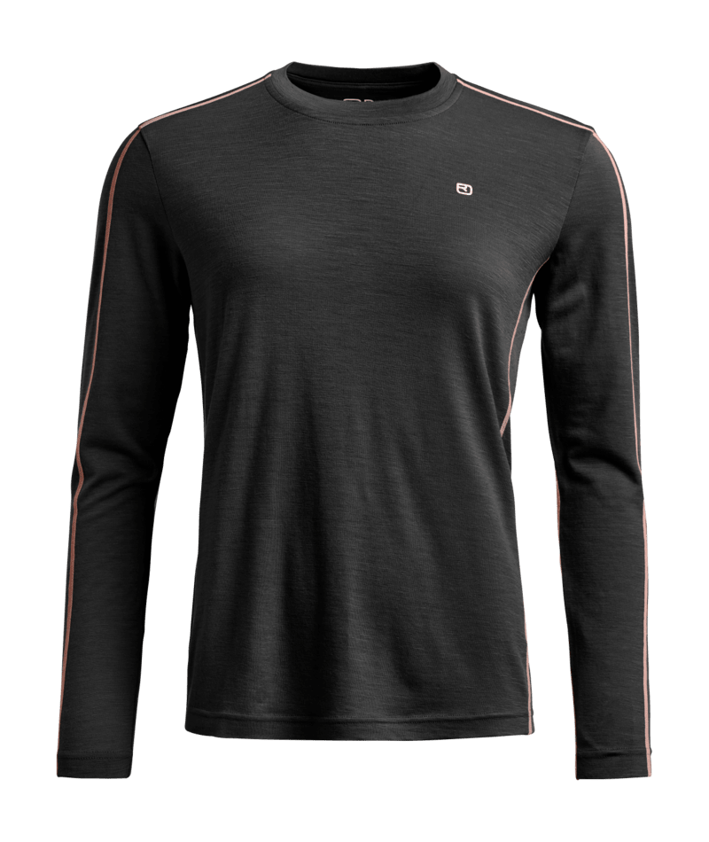 "185 ROCK'N'WOOL LONG SLEEVE W" - "black raven"