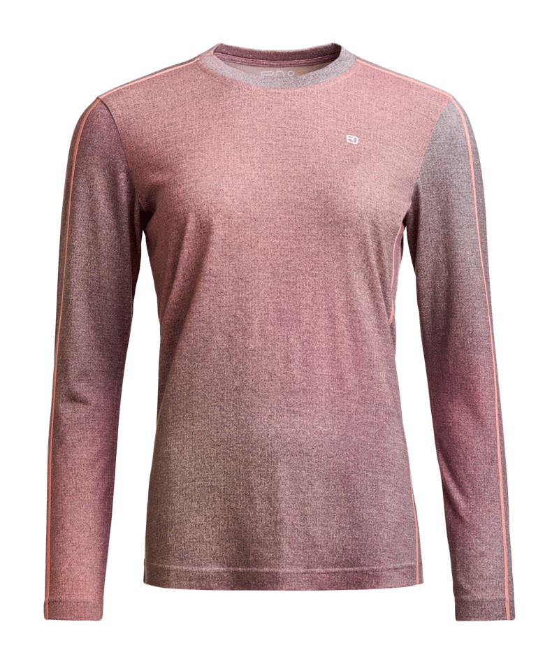 "185 ROCK'N'WOOL PRINT LS W" - "aop dawn rose"
