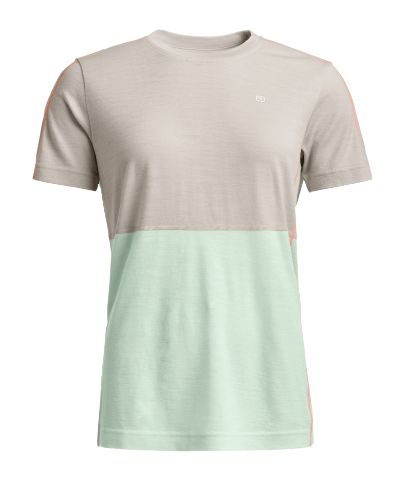 "185 ROCK’N’WOOL SHORT SLEEVE W" - "white tea"