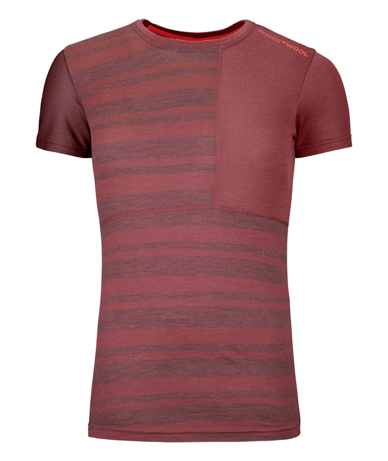 "185 ROCK’N’WOOL SHORT SLEEVE W" - "mountain rose"