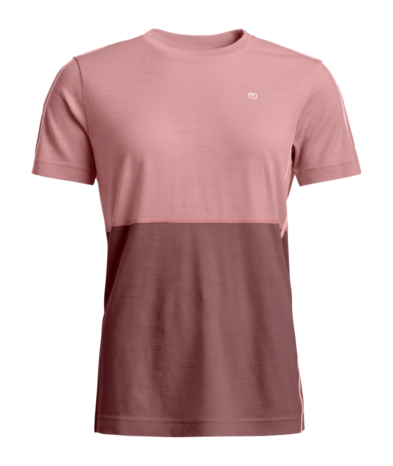 "185 ROCK’N’WOOL SHORT SLEEVE W" - "dusk rose"