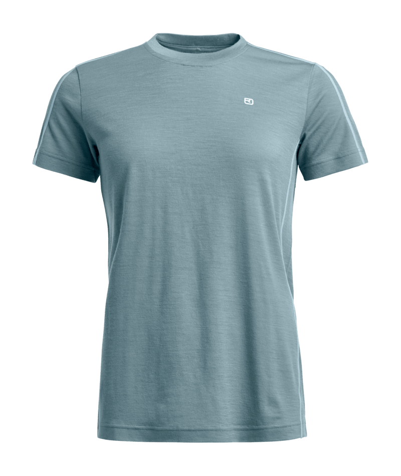 "185 ROCK’N’WOOL SHORT SLEEVE W" - "icy shore"