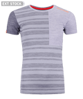 "185 ROCK’N’WOOL SHORT SLEEVE W" - "grey blend"