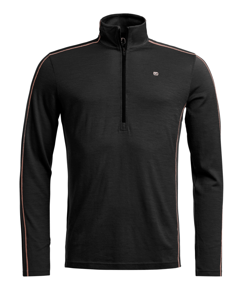 "185 ROCK'N'WOOL ZIP NECK M" - "black raven"