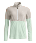 "185 ROCK'N'WOOL ZIP NECK W" - "white tea"