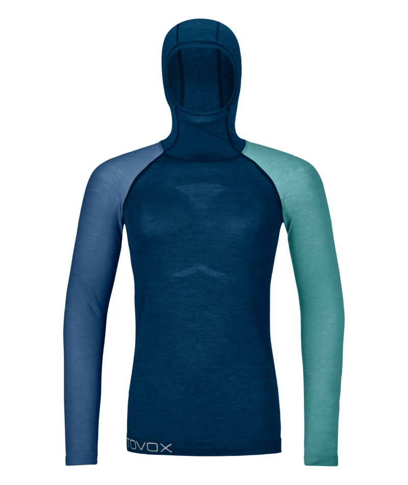 "120 COMP LIGHT HOODY W" - "petrol blue"