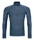"230 COMPETITION ZIP NECK M" - "petrol blue"