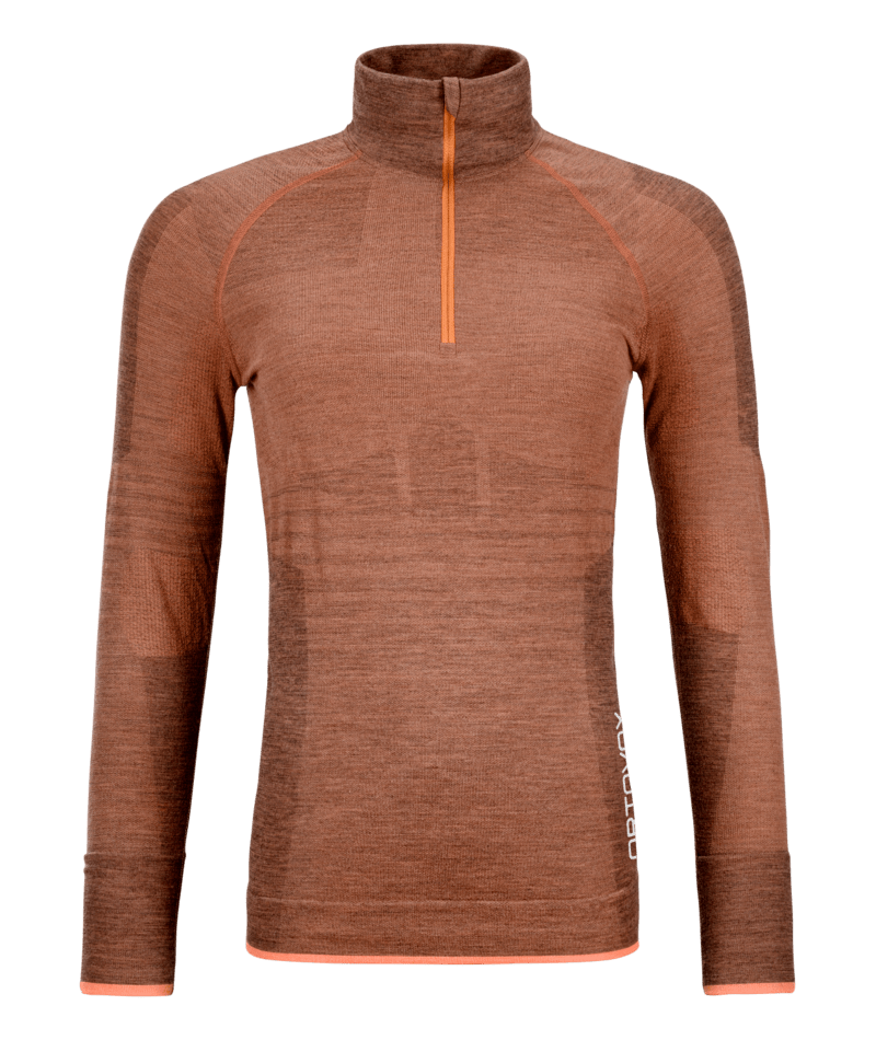 "230 COMPETITION ZIP NECK W" - "faded tangerine"
