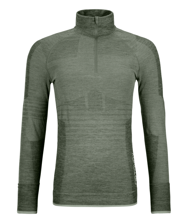 "230 COMPETITION ZIP NECK W" - "arctic grey"