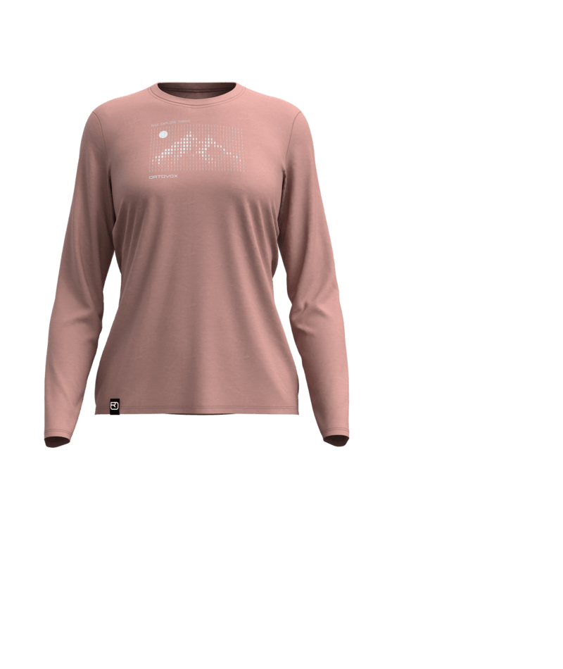 "185 MERINO SUNRISE LS W" - "dusk rose"