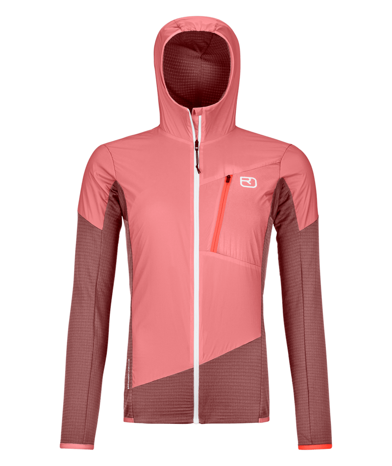 "LADIZ HYBRID JACKET W" - "mountain rose"