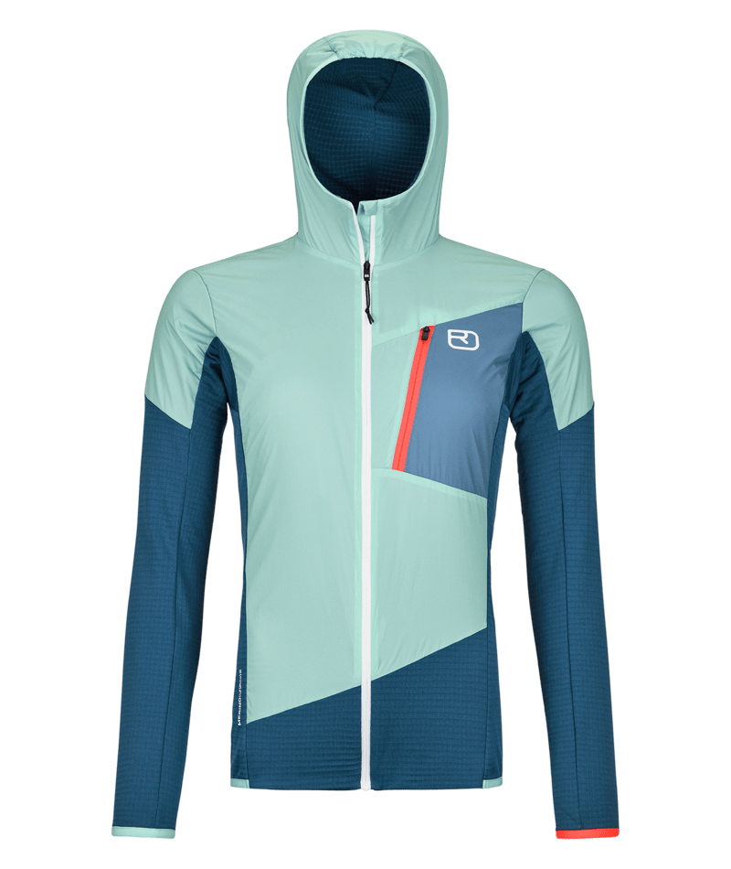 "LADIZ HYBRID JACKET W" - "petrol blue"