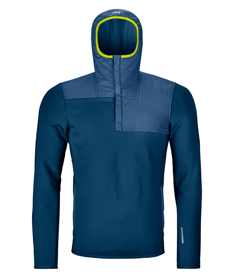 "FLEECE PLUS ANORAK M" - "petrol blue"