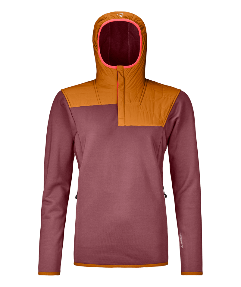 "FLEECE PLUS ANORAK W" - "mountain rose"