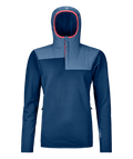 "FLEECE PLUS ANORAK W" - "petrol blue"