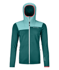 "FLEECE PLUS HOODY W" - "pacific green"