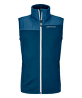 "FLEECE PLUS VEST M" - "petrol blue"