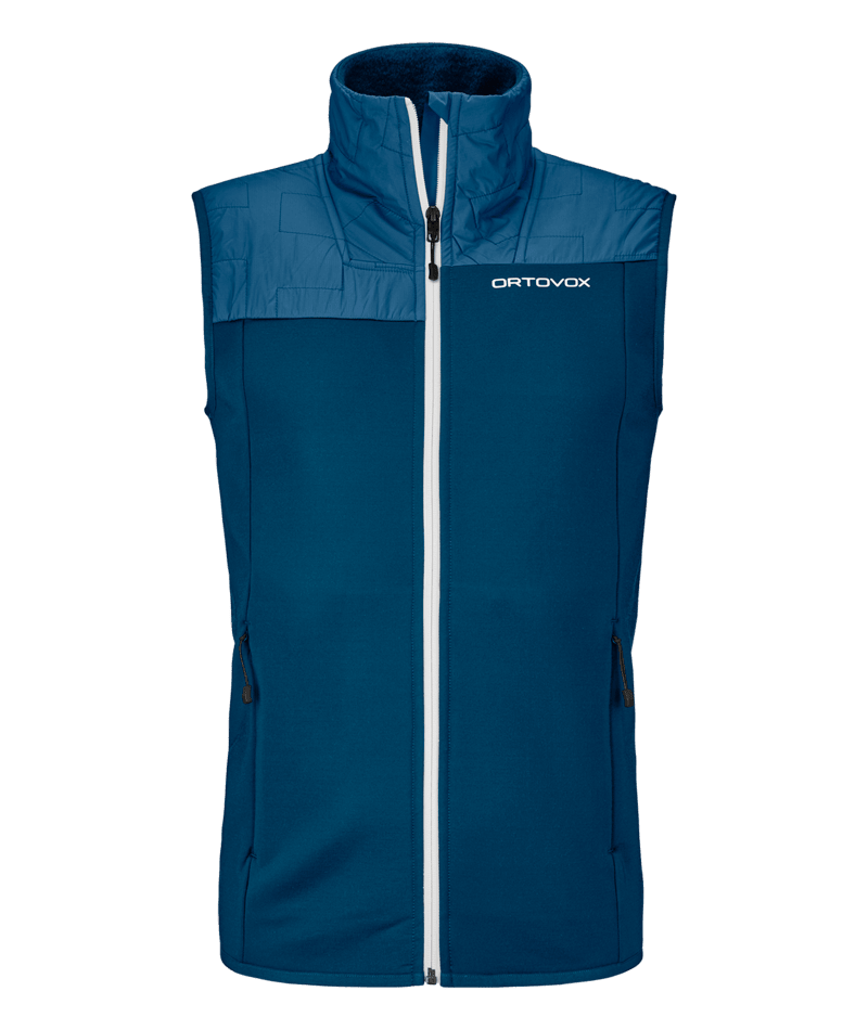 "FLEECE PLUS VEST M" - "petrol blue"