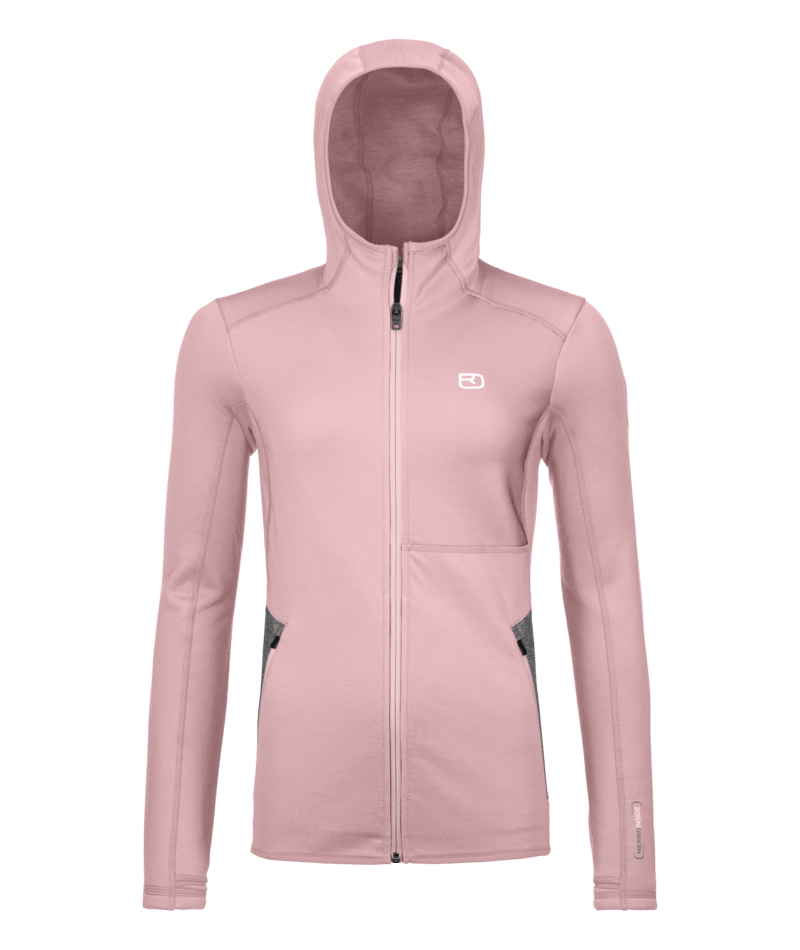 "FLEECE HOODY W" - "dawn rose"