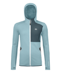 "FLEECE HOODY W" - "glacier grey"