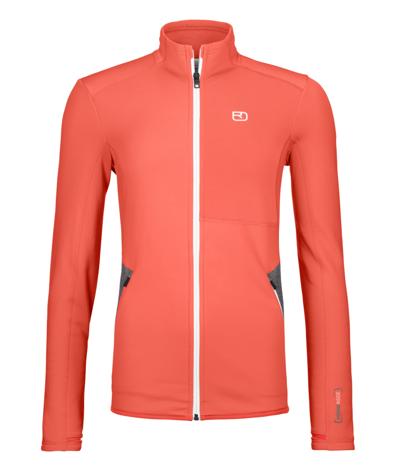 "FLEECE JACKET W" - coral