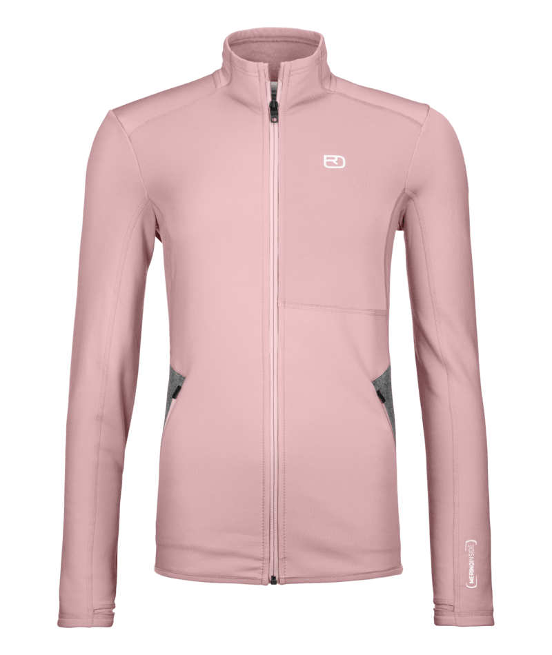 "FLEECE JACKET W" - "dawn rose"