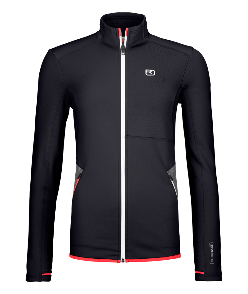 "FLEECE JACKET W" - "black raven"