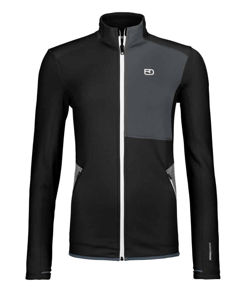 "FLEECE JACKET W" - "black raven"