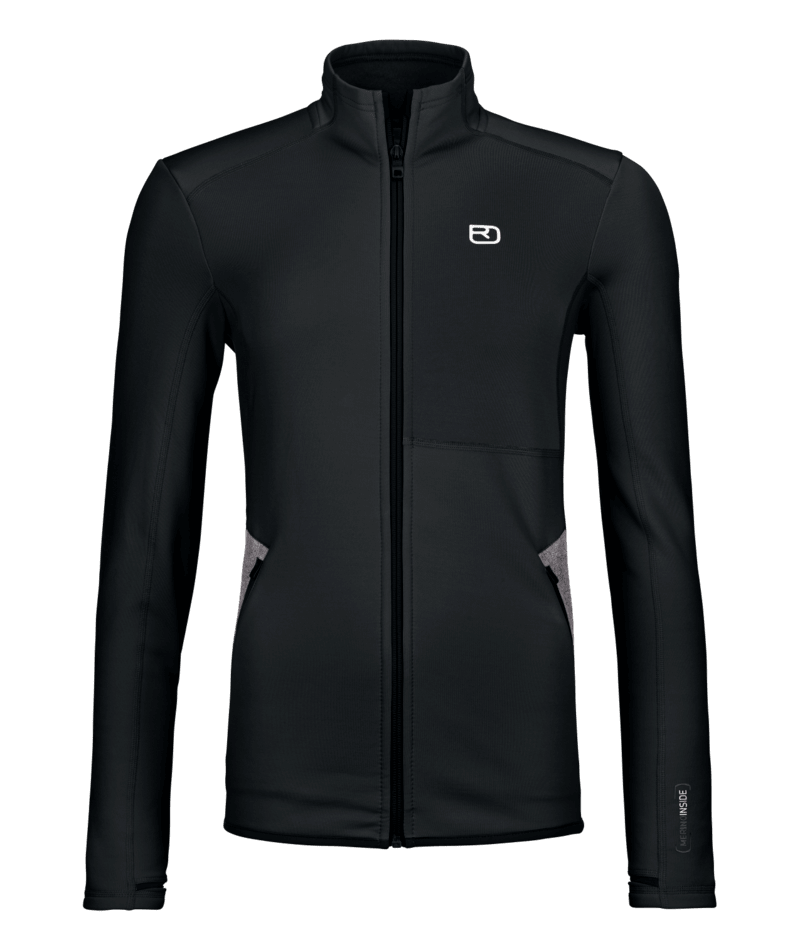 "FLEECE JACKET W" - "black raven"