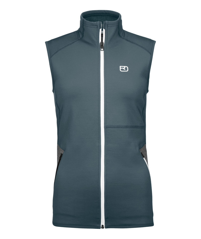 "FLEECE VEST W" - "dark arctic grey"