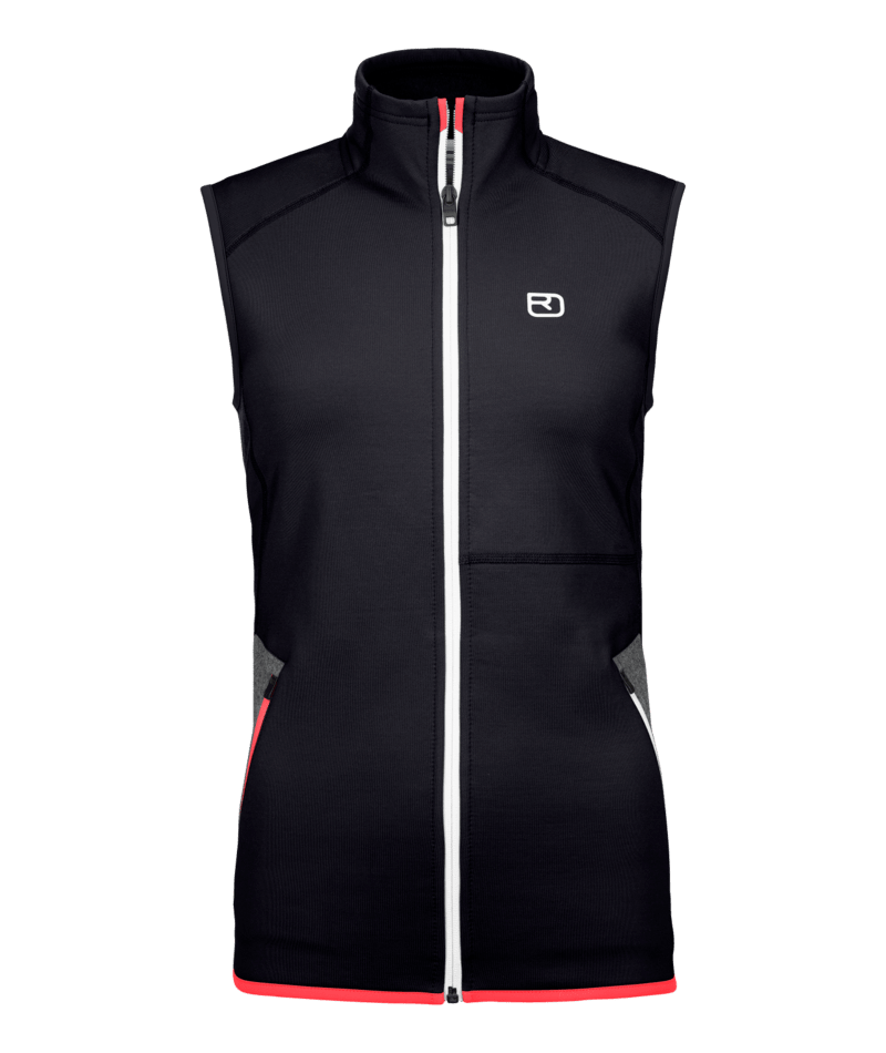 "FLEECE VEST W" - "black raven"