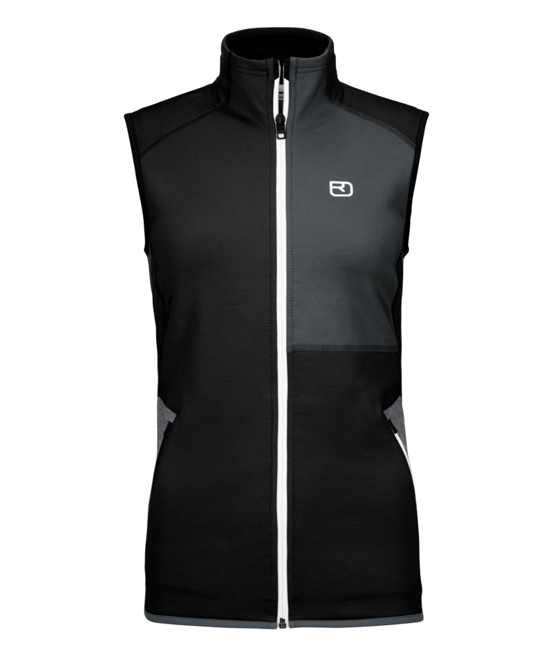 "FLEECE VEST W" - "black raven"