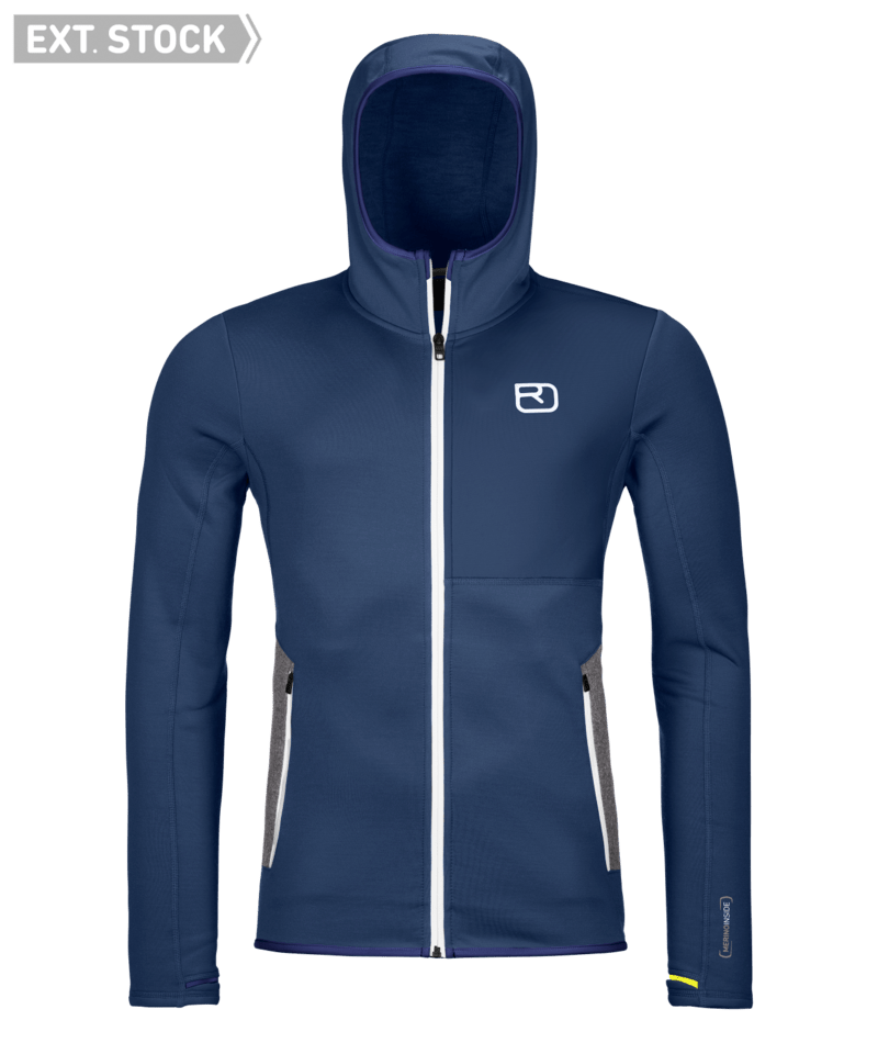 "FLEECE HOODY M" - "deep ocean"
