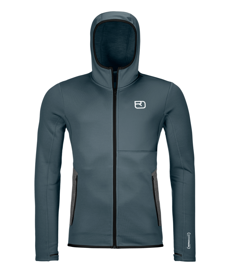 "FLEECE HOODY M" - "dark arctic grey"