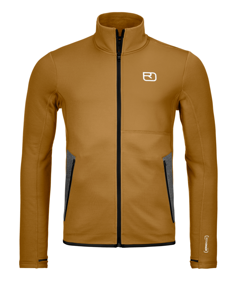 "FLEECE JACKET M" - "dark cumin"