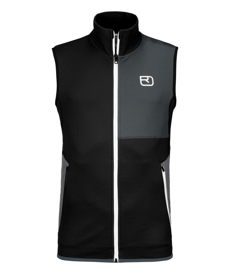 "FLEECE VEST M" - "black raven"