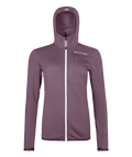 "FLEECE LIGHT GRID HOODED JKT W" - "wild berry"