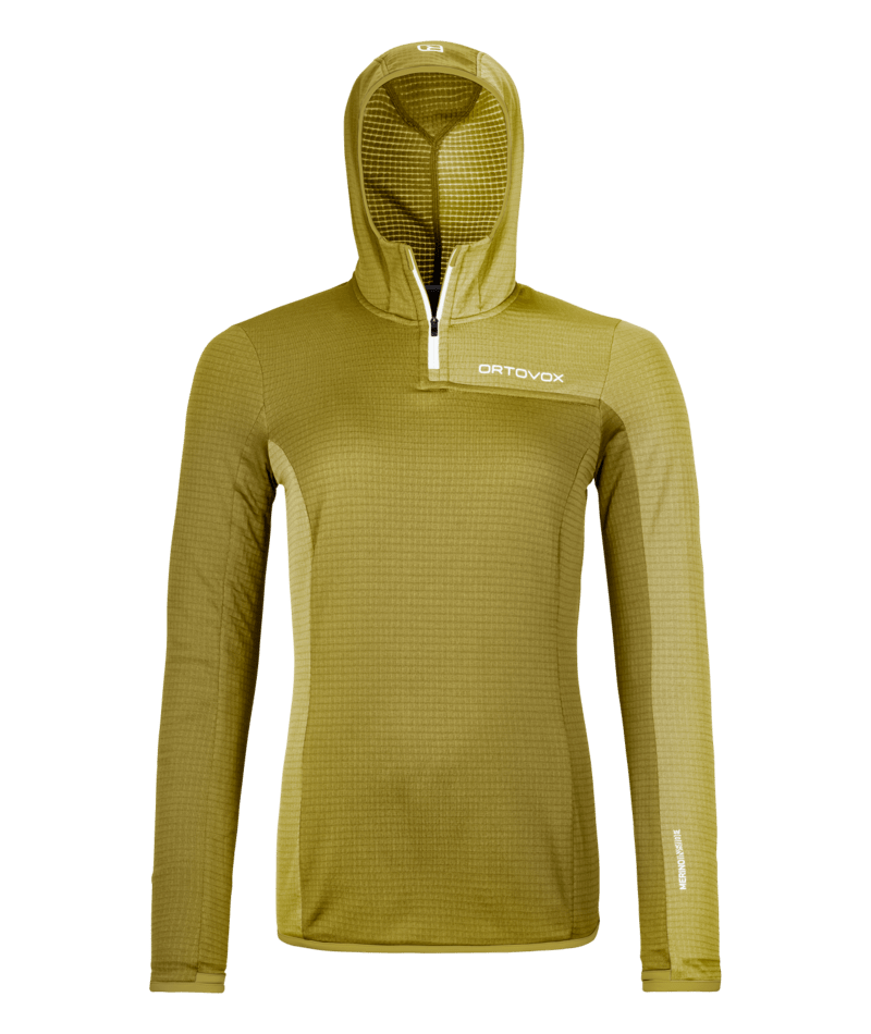 "FLEECE LIGHT GRID ZN HOODY W" - "sweet alison"