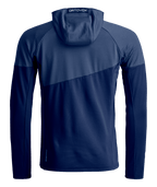 "FLEECE LIGHT GRID HOODY M" - "deep ocean"