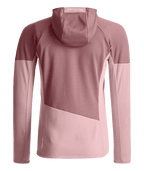 "FLEECE LIGHT GRID HOODY W" - "dawn rose"