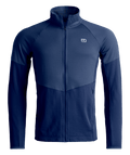 "FLEECE LIGHT GRID JACKET M" - "deep ocean"