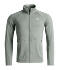 "FLEECE LIGHT GRID JACKET M" - "green sage"
