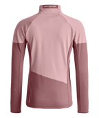 "FLEECE LIGHT GRID JACKET W" - "dawn rose"