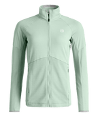 "FLEECE LIGHT GRID JACKET W" - "green acid"