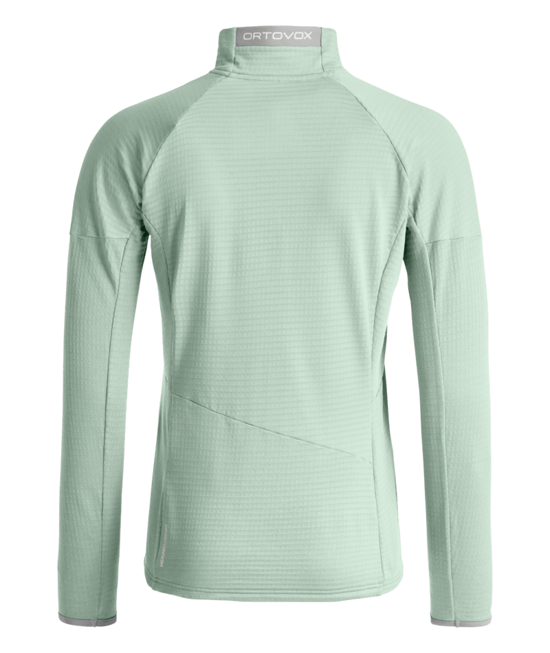 "FLEECE LIGHT GRID JACKET W" - "green acid"