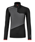 "FLEECE LIGHT ZIP NECK W" - "black raven"