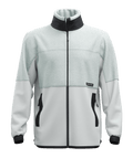 "FLEECE TEDDY JACKET M" - "grey ice"