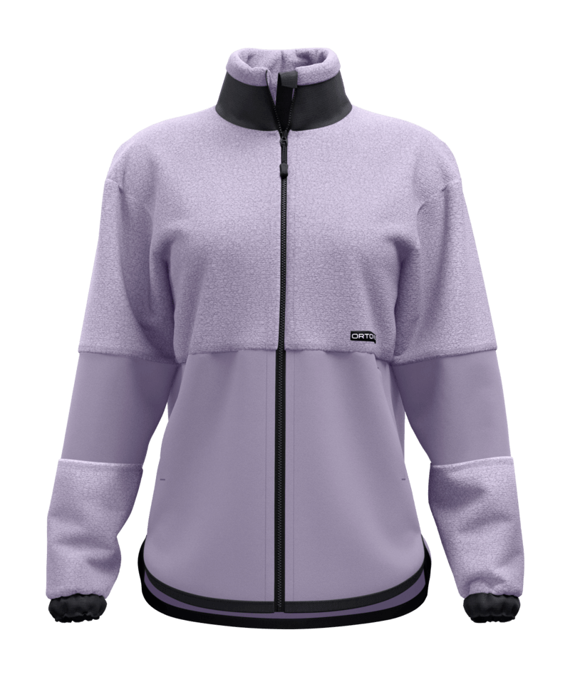 "FLEECE TEDDY JACKET W" - "lush lavender"