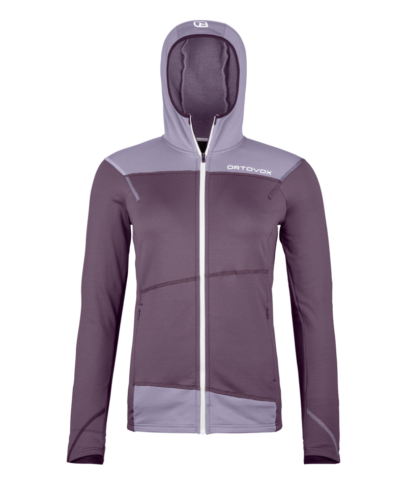 "FLEECE LIGHT HOODY W" - "wild berry"